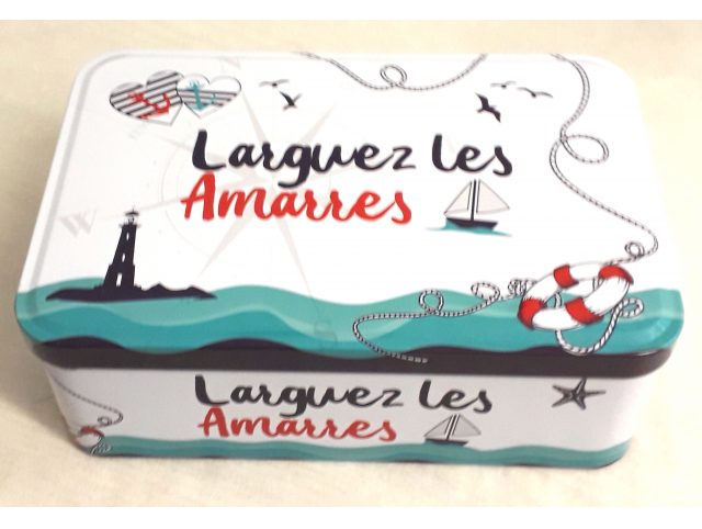 Boîte "Larguez les amarres" galettes et palets bretons - 350g