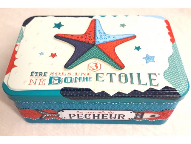 Boîte Etoile de Mer "Etre né sous une bonne étoile" galettes et palets bretons - 350g