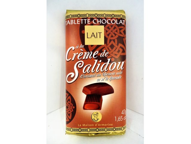 Mini tablette chocolat au lait à la crème de Salidou