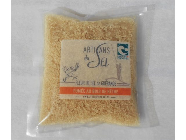 Fleur de sel de Guérande fumée au bois de hêtre 