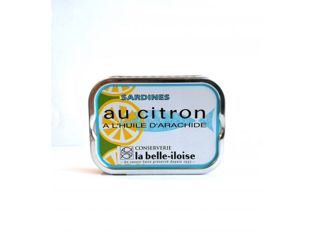 Sardines au citron à l'huile d'arachide - La belle-iloise