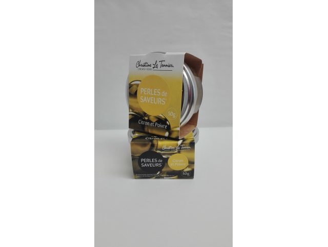 Perles de saveurs Citron et Poivre