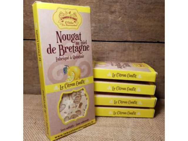 Nougat au citron confit