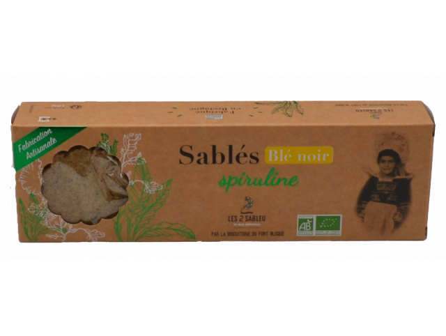 Sablés BIO Blé noir et Spiruline