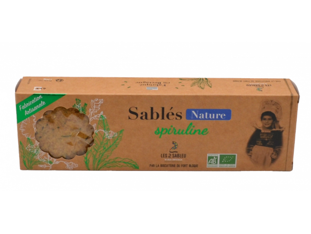 Sablés BIO Nature à la Spiruline