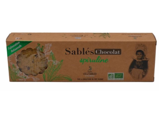 Sablés BIO Pépites de chocolat et Spiruline