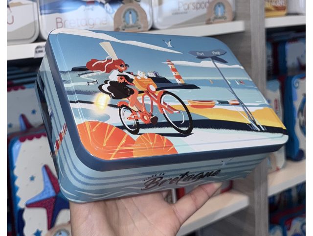 Boite "virée en bretagne" Vélo " galettes et palets bretons - 350g