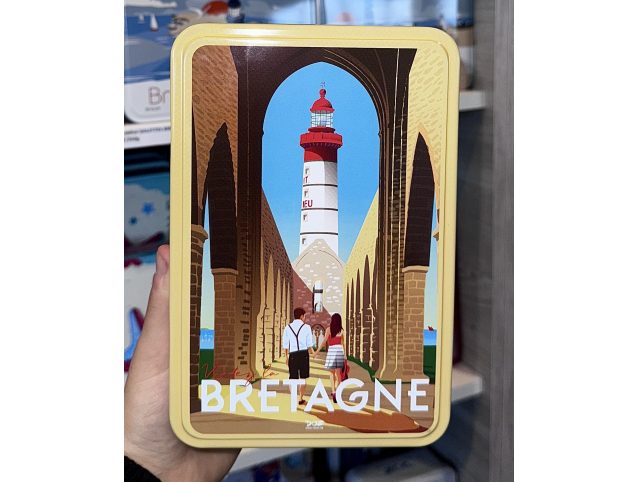 Boite "visitez la bretagne ST Mathieu" galettes et palets bretons - 350g