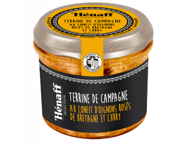 Hénaff - Terrine de campagne au confit d'oignons rosés de Bretagne et curry