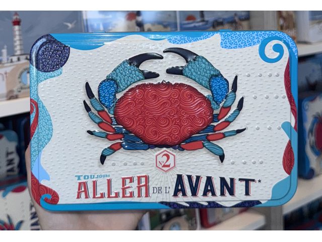 Boîte Crabe "Toujours aller de l'avant" galettes et palets bretons - 350g