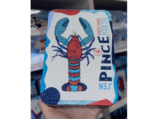 Boîte Homard "J'en pince très fort pour toi" galettes et palets bretons - 350g