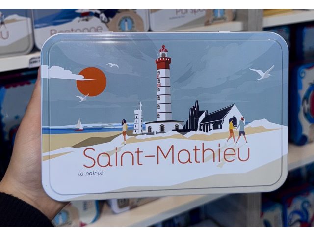 Boîte "St Mathieu/La Loutre" galettes et palets bretons - 350g