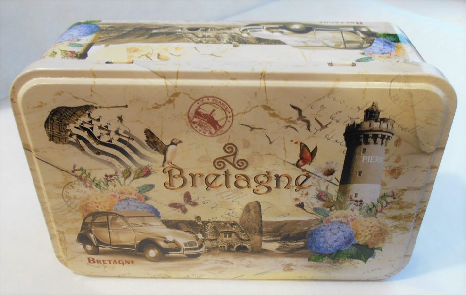 Boîte "Bretagne et 2CV" galettes et palets bretons - 350g