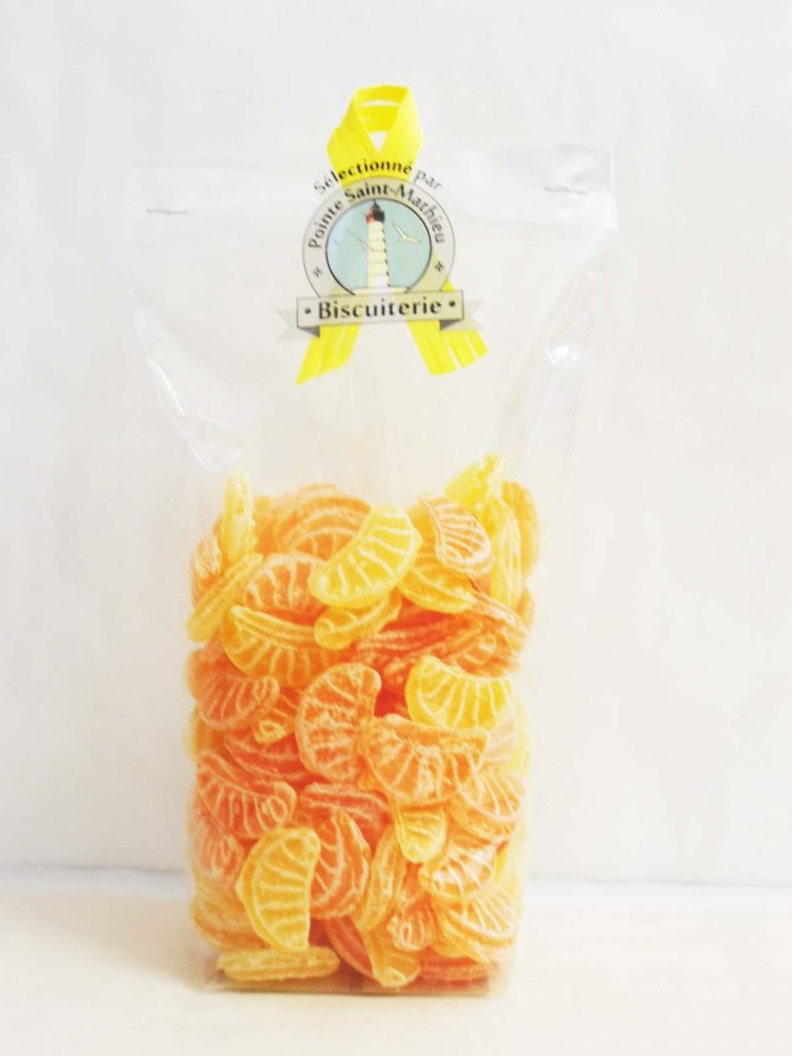 Bonbons quartiers d'orange et citron