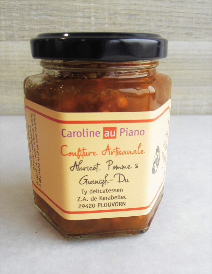 Confiture Abricot, Pomme & Gwinizh-Du - Caroline au Piano
