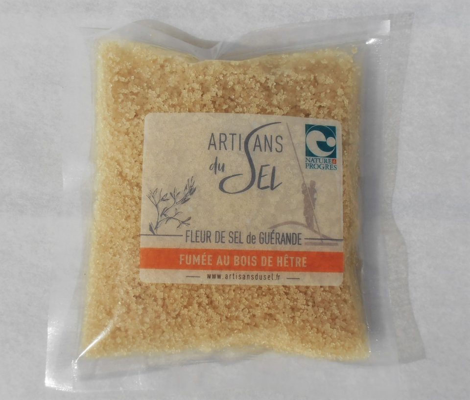 Fleur de sel de Guérande fumée au bois de hêtre 