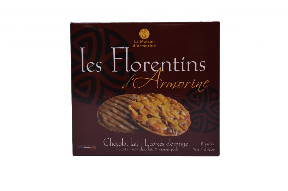 Florentins - Chocolat Lait, écorces d'Orange