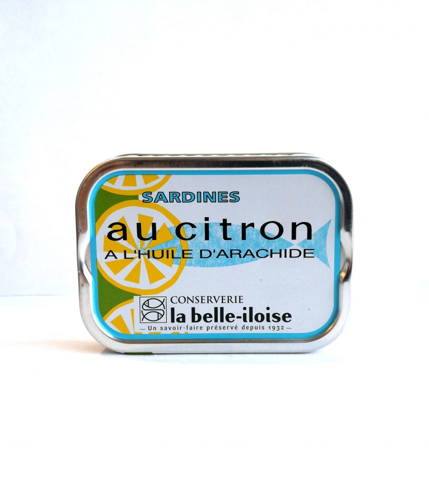 Sardines au citron à l'huile d'arachide - La belle-iloise
