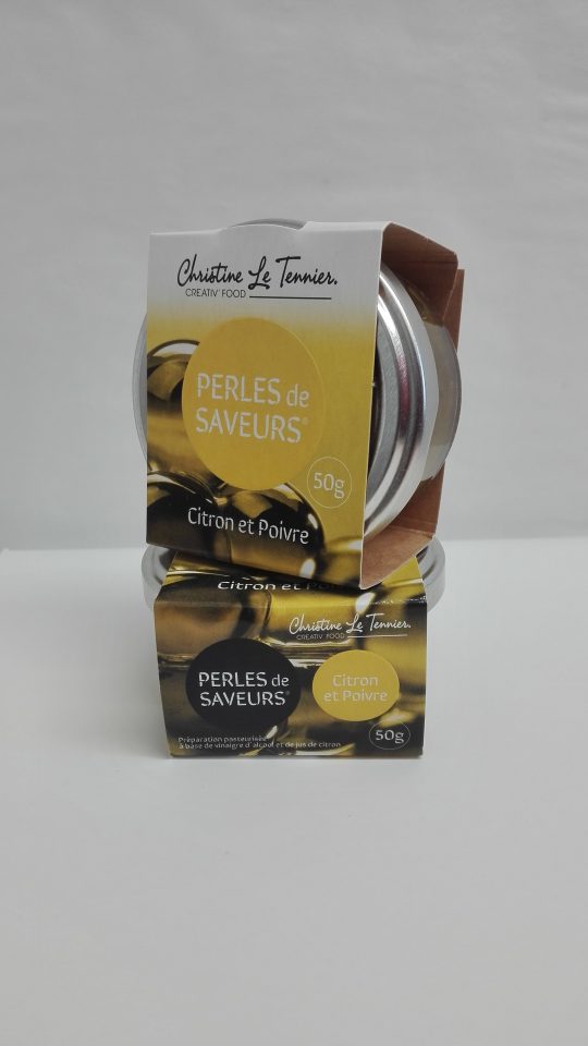Perles de saveurs Citron et Poivre