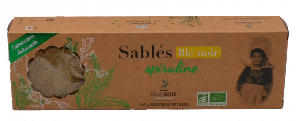 Sablés BIO Blé noir et Spiruline