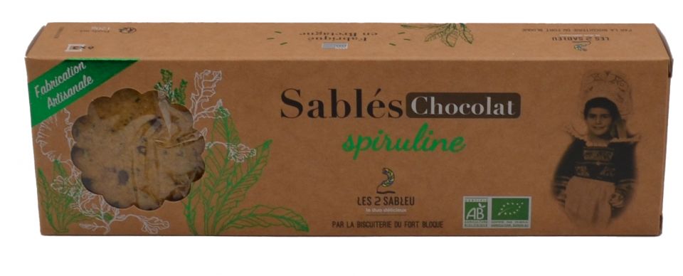 Sablés BIO Pépites de chocolat et Spiruline