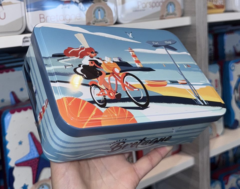 Boite "virée en bretagne" Vélo " galettes et palets bretons - 350g