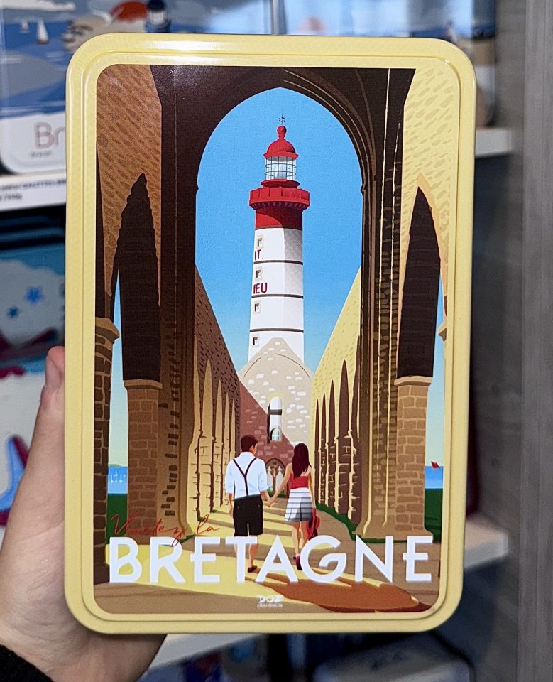 Boite "visitez la bretagne ST Mathieu" galettes et palets bretons - 350g