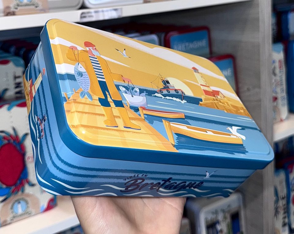 Boite "Virée en Bretagne" pêcheur" galettes et palets bretons - 350g