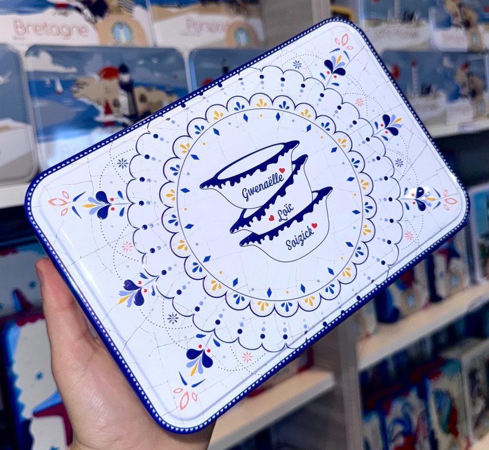 Boite "Bol prénom" galettes et palets bretons - 350g
