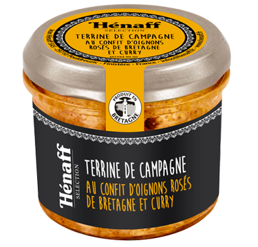 Hénaff - Terrine de campagne au confit d'oignons rosés de Bretagne et curry