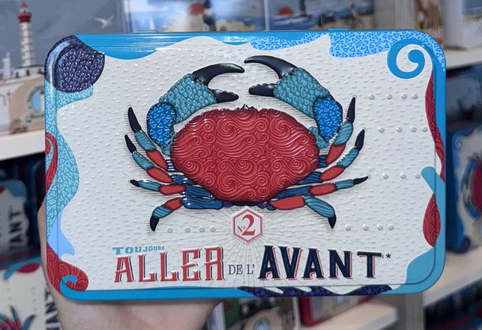 Boîte Crabe "Toujours aller de l'avant" galettes et palets bretons - 350g