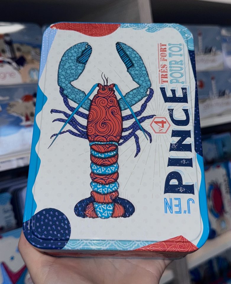 Boîte Homard "J'en pince très fort pour toi" galettes et palets bretons - 350g